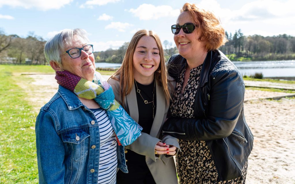 Trois générations de femmes, reportage famille Morbihan